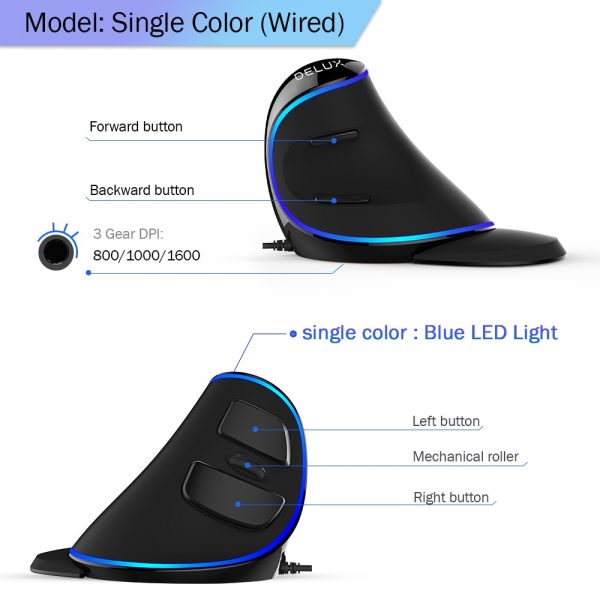 Stylish Vertical Mouse for Gaming - Image 4